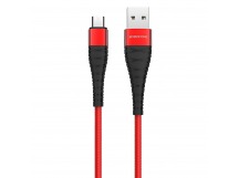 Кабель USB - micro USB Borofone BX32 Munificent (повр. уп) 100см 2,4A  (red) (228482)