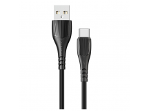 Кабель USB - Type-C Borofone BX37 Wieldy (повр. уп) 100см 3A  (black) (228483)