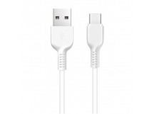 Кабель USB - Type-C Hoco X13 Easy (повр. уп) 100см 2,4A  (white) (228478)