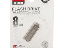 Внешний накопитель USB 2.0 XO DK01 8Gb, серебристый