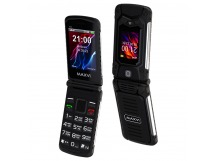 Мобильный телефон Maxvi E10 Black раскладушка (2,8"/1,3МП/2000mAh)