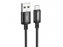 Кабель USB - micro USB Hoco X89 Wind (повр. уп.) 100см 2,4A  (black) (228519)