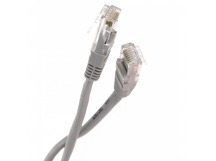 Патч-корд литой TELECOM UTP Кат. 5е, серый, 1 м