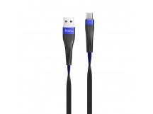 Кабель USB - micro USB Hoco U39 (повр. уп) 120см 2,4A  (blue/black) (228569)