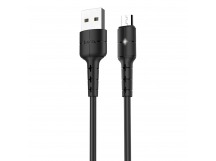Кабель USB - micro USB Hoco X30 Star (повр. уп) 120см 2A  (black) (228563)