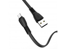 Кабель USB - micro USB Hoco X40 Noah Charging (повр. уп) 100см 2,4A  (black) (228554)