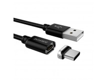 Кабель USB - Type-C Borofone BU1 магнитный (повр.уп) 120см 3A  (black) (228535)