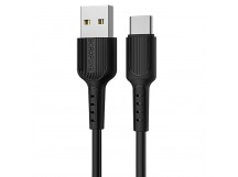 Кабель USB - Type-C Borofone BX16 Easy (повр. уп) 100см 3A  (black) (228524)