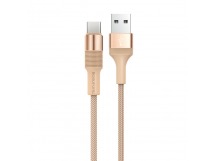 Кабель USB - Type-C Borofone BX21 Outstanding (повр. уп.) 100см 3A  (gold) (228528)