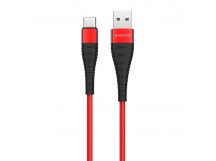 Кабель USB - Type-C Borofone BX32 Munificent (повр. уп) 100см 3A  (red) (228545)
