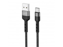Кабель USB - Type-C Borofone BX34 Advantage (повр. уп) 100см 3A  (black) (228546)