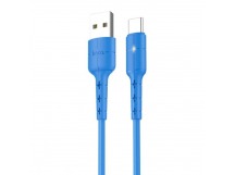 Кабель USB - Type-C Hoco X30 Star (повр. уп) 120см 2A  (blue) (228561)