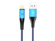Кабель USB - Apple lightning SKYDOLPHIN S49L (повр. уп) 100см 3A  (blue) (223612)