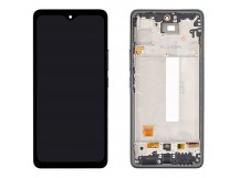 Дисплей для Samsung A536B Galaxy A53 5G в рамке + тачскрин (черный) (OLED)