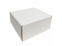 Коробка гофрокартон почтовая 220*220*100мм квад/белая складная 1/50шт