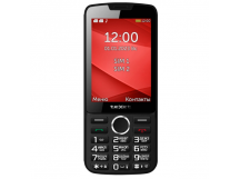 Мобильный телефон Texet TM-308 черный/красный (3,2"/камера/1200mAh)