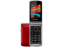 Мобильный телефон Texet TM-404 красный раскладушка (2,8"/камера/1000mAh)