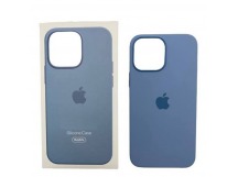 Чехол iPhone 13 Pro Silicone Case MagSafe OR с Анимацией Blue Fog