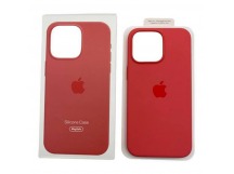 Чехол iPhone 15 Pro Silicone Case MagSafe OR с Анимацией Guava