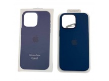 Чехол iPhone 15 Pro Silicone Case MagSafe OR с Анимацией Storm Blue