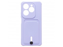 Чехол-накладка - SC304 с картхолдером для "Infinix Hot 40" (light violet) (226977)