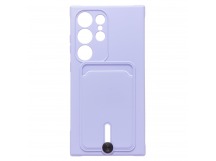 Чехол-накладка - SC304 с картхолдером для "Samsung Galaxy S24 Ultra" (light violet) (228147)