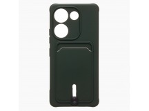 Чехол-накладка - SC304 с картхолдером для "TECNO Camon 20" (dark green) (228176)