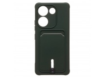 Чехол-накладка - SC304 с картхолдером для "TECNO Camon 20" (dark green) (228176)