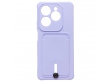 Чехол-накладка - SC304 с картхолдером для "TECNO Spark 20 Pro" (light violet) (227577)
