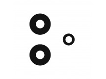 Стекло камеры для Xiaomi Redmi Note 12 4G (черный) (комплект 3шт)