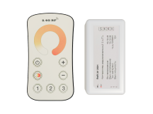 Контроллер RoRi A1 2-канальный, 3 зоны, радио пульт 2.4 ГГц, IP20, белый, шт