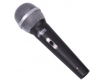 Микрофон вокальный проводной RITMIX RDM-150 (Black), динамический, однонаправленный, 50 Гц - 10 кГц, Jack 6.3 мм, пластик, черный (1/24)