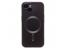 Чехол силиконовый iPhone 15 Magsafe (SM020) черный