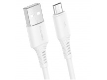Кабель USB - micro USB Borofone BX47 Coolway (повр. уп) 100см 2,4A  (white) (229057)