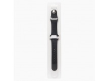 Ремешок - ApW Sport Band Apple Watch 38/40/41мм силикон на кнопке (S) черный