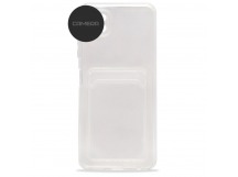 Чехол силиконовый iPhone 15 с визитницей прозрачный