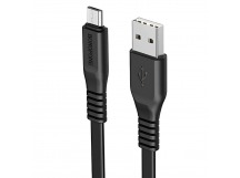 Кабель USB - micro USB Borofone BX23 Wide (повр. уп) 100см 2,4A  (black) (229185)