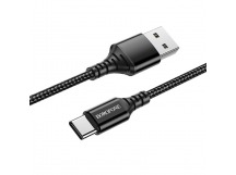 Кабель USB - Type-C Borofone BX54 Ultra bright (повр. уп.) 100см 2,4A  (black) (229211)