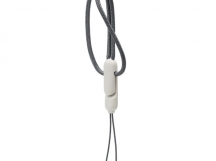 Шнур тканевый для наушников/телефона, цвет серый (23см)
