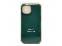 Чехол Silicone Case для iPhone 15 зеленый