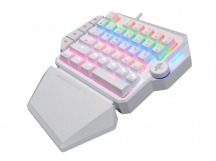 Игровая клавиатура USB Jet.A Panteon T7 SC c LED подсветкой, механическая, 35+4 клавиши, белая [07.0, шт