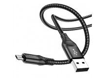 Кабель USB - micro USB Borofone BX56 (повр. уп) 100см 2,4A  (black) (229214)