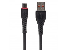 Кабель USB - micro USB SKYDOLPHIN S02V (повр. уп.) 100см 3A  (black) (229227)