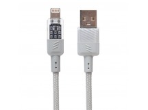 Кабель USB HOCO (U129 Crystal) 2,4A для iPhone Lightning 8 pin (1,2м) (серый)