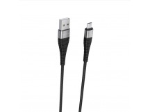 Кабель USB - micro USB Borofone BX32 Munificent (повр. уп) 100см 2,4A  (black) (229272)