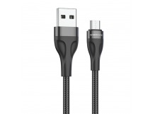 Кабель USB - micro USB Borofone BX61 (повр. уп) 100см 2,4A  (black) (229255)