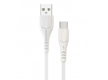 Кабель USB - Type-C Borofone BX37 Wieldy (повр. уп) 100см 3A  (white) (229270)