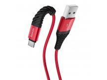 Кабель USB - Type-C Hoco X38 Cool Charging (повр. уп) 100см 3A  (red) (229195)
