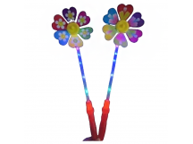 Вертушка цветок на палочке (48см) свет M14929, шт