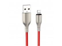 Кабель USB - Apple lightning Borofone BX45 Fast (повр. уп) 100см 2,4A  (red) (223399)